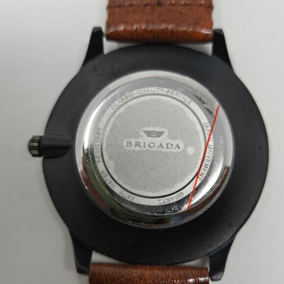 Men's Fashion Watch Lot of 5 Wrist Society Wonder Gonera Brigada Silver Leather - Picture 6 of 16